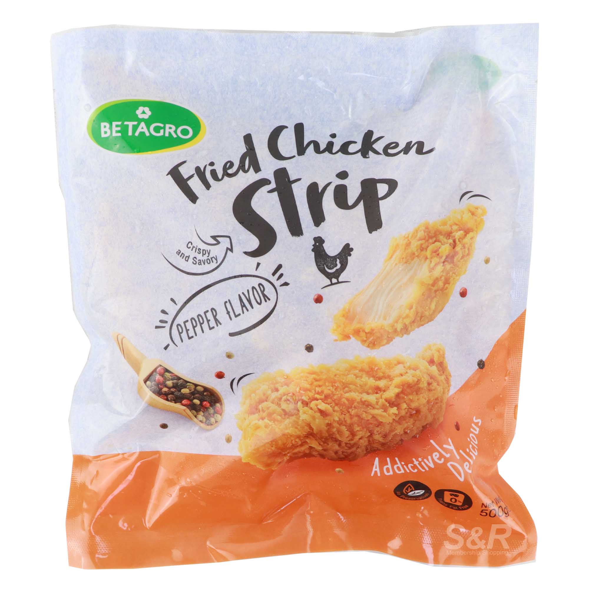 Betagro Fried Chicken Strip Pepper Flavor 500g